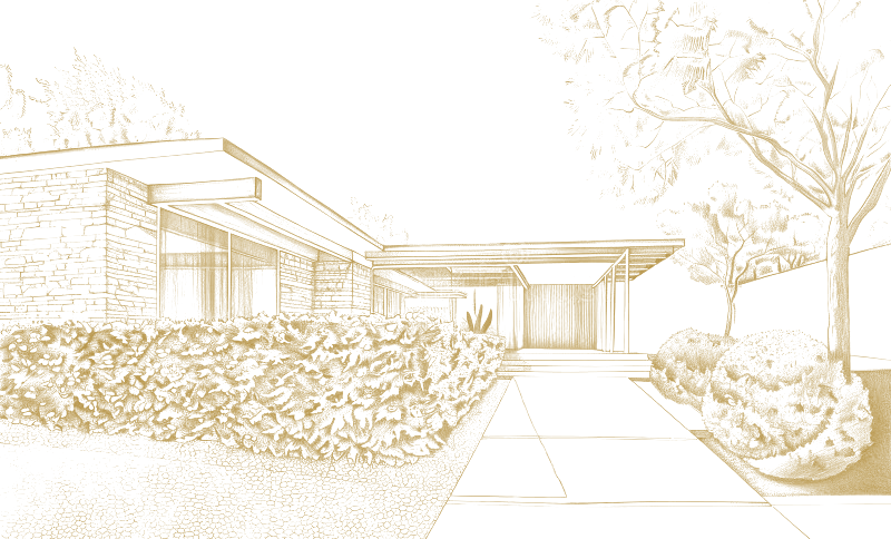 Architektonická skica domu